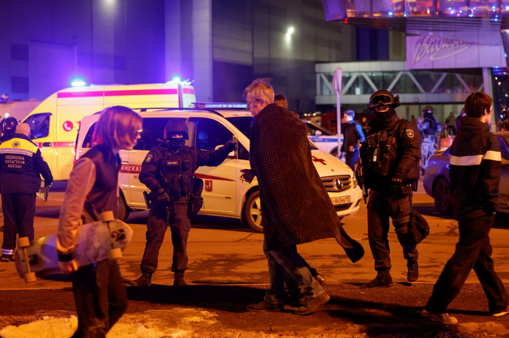 Tấn công khủng bố tại Moscow, hơn 140 người thương vong