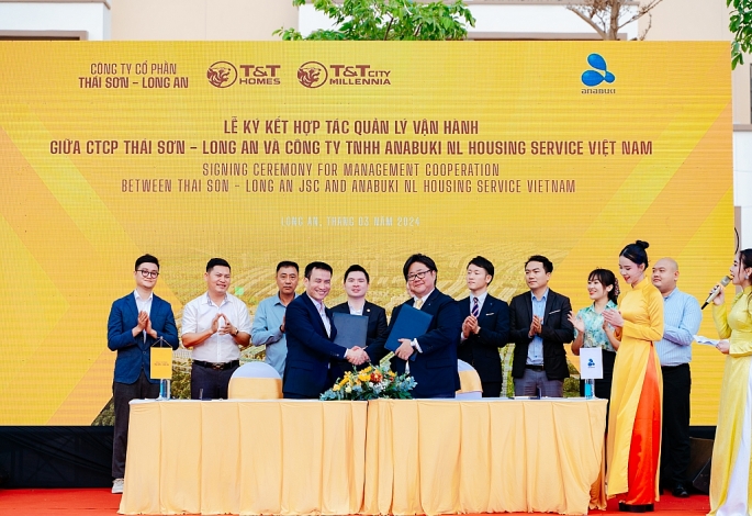 CTCP Thái Sơn Long An và Anabuki NL Việt Nam ký kết hợp tác quản lý vận hành dự án T&T City Millennia