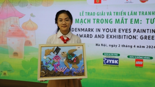 Học sinh Hà Nội nhận giải đặc biệt cuộc thi vẽ tranh “Đan Mạch trong mắt em”