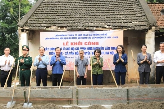 Hà Nội khởi công xây dựng, sửa chữa 725 nhà ở cho hộ nghèo, cận nghèo
