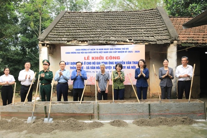 Hà Nội khởi công xây dựng, sửa chữa 725 nhà ở cho hộ nghèo, cận nghèo