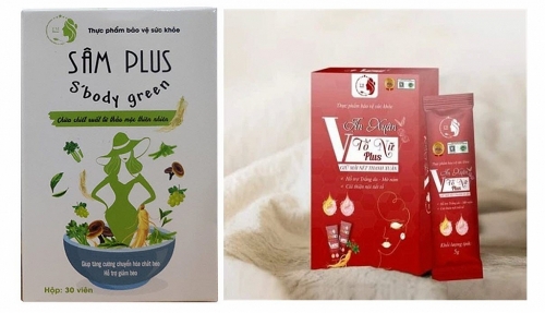 Sản phẩm Sâm Plus S’body Green, Vạn Xuân Tố Nữ Plus quảng cáo gây hiểu nhầm có tác dụng như thuốc chữa bệnh