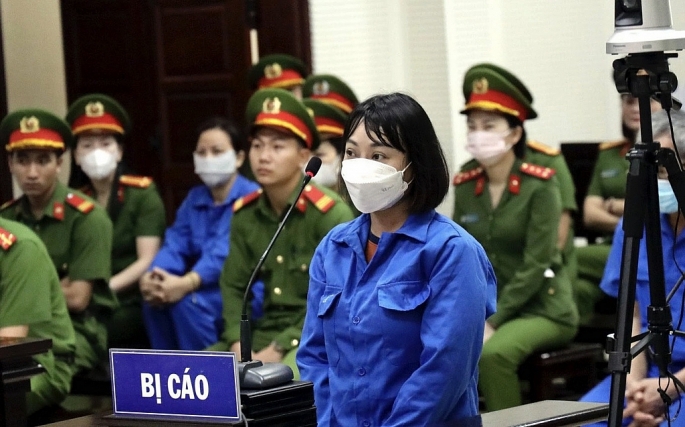 Bị cáo Nguyễn Thị Ngọc Anh tại tòa. Ảnh: Nguyễn Dương
