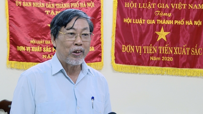 Chủ tịch Hội Luật gia TP Hà Nội Nguyễn Hồng Tuyến.         Ảnh: N.M