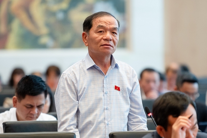 Đại biểu Lê Thanh Vân, Đoàn đại biểu Quốc hội tỉnh Cà Mau.  Ảnh: Quốc hội.