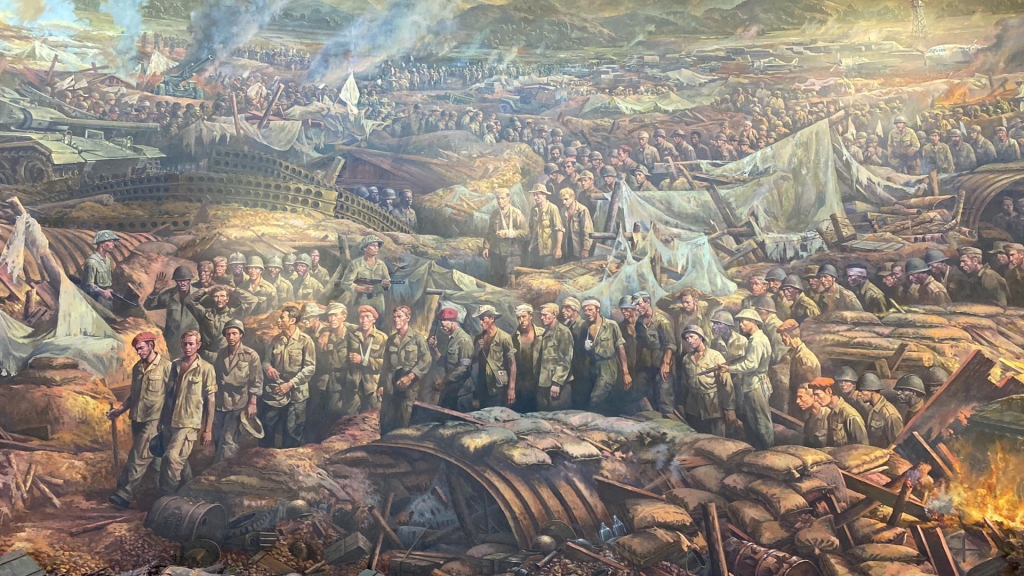 Cận cảnh bức tranh Panorama khổng lồ về Chiến thắng lịch sử Điện Biên Phủ
