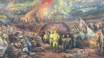 Cận cảnh bức tranh Panorama khổng lồ về Chiến thắng lịch sử Điện Biên Phủ