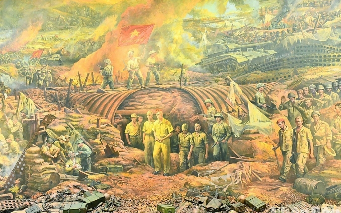 Chiến thắng Điện Biên Phủ, mãi mãi là mốc son chói lọi trong lịch sử hào hùng của dân tộc. Tranh minh họa