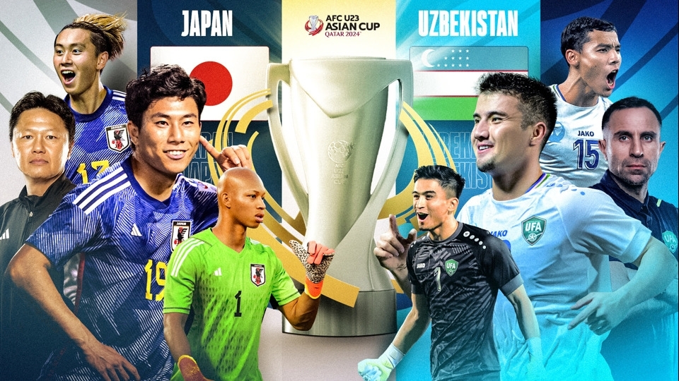 Link xem trực tiếp trận chung kết U23 châu Á: U23 Nhật Bản - U23 Uzbekistan, 22h30 tối nay 3/5/2024