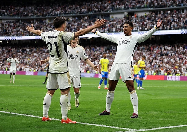 Thắng Cadiz 3-0, Real Madrid chính thức đăng quang tại La Liga 2023/2024