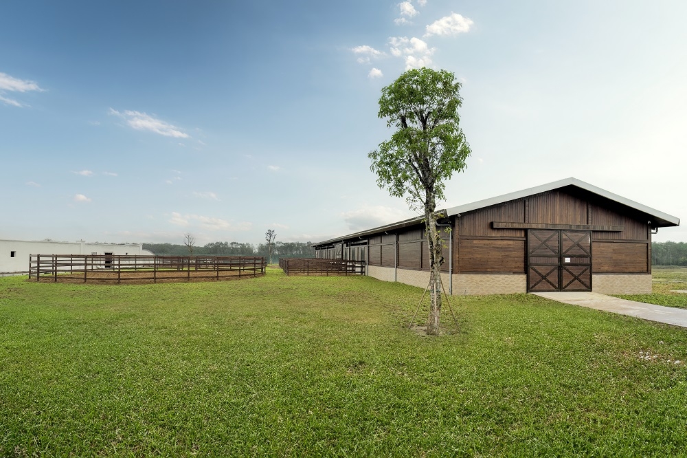 Những khu chuồng trại với trang thiết bị hiện đại và khu sân tập đa dạng của Học viện cưỡi ngựa Hoàng Gia