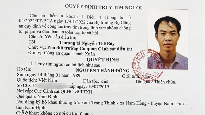 Truy tìm Nguyễn Thành Đông liên quan đến vụ lừa đảo bán thuốc tây chiếm đoạt tài sản