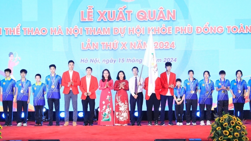 Gần 900 học sinh Hà Nội quyết tâm đạt thành tích cao tại Hội khỏe Phù Đổng khu vực và toàn quốc