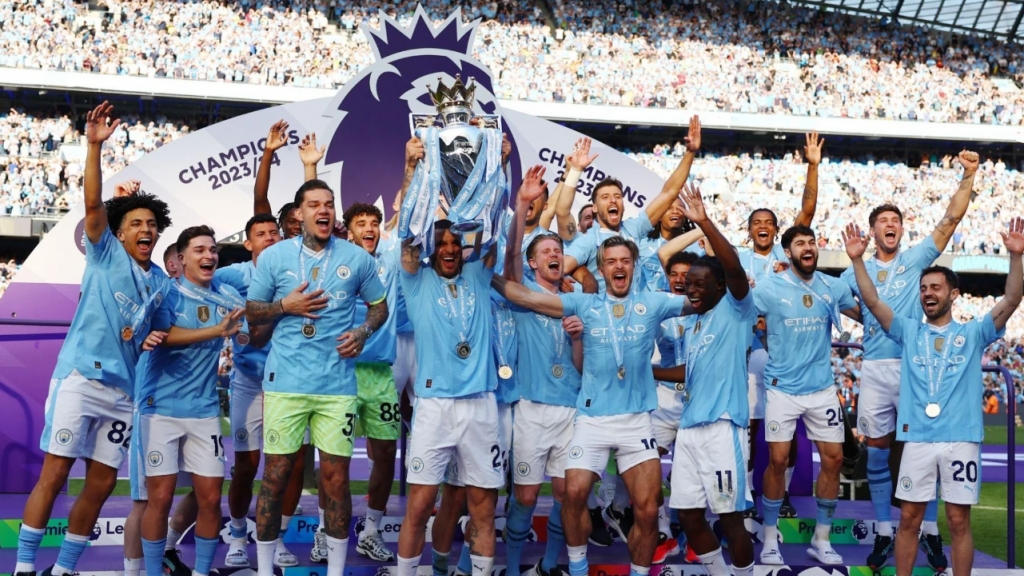 Manchester City chính thức lên ngôi vô địch Premier League 2023/24