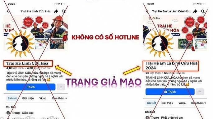 Cảnh giác khi tham gia các chương trình khóa học hè lừa đảo của Page Facebook, nhóm Zalo, Telegram, Messenger. Ảnh: Công an TP Hải Phòng