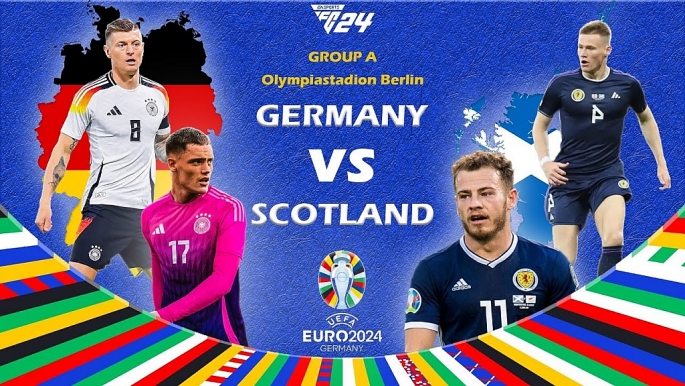 Link xem trực tiếp Đức và Scotland - trận khai mạc EURO 2024