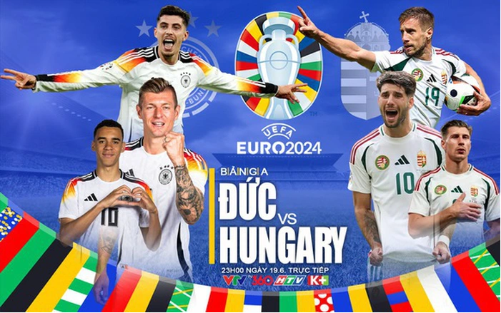 Link xem trực tiếp trận đấu Đức vs Hungary, vòng bảng EURO 2024