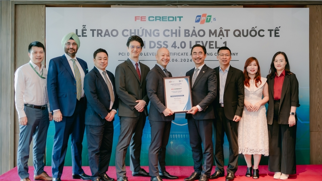 FE CREDIT đạt chứng chỉ bảo mật quốc tế PCI DSS 4.0 Level 1 - Cấp độ cao nhất