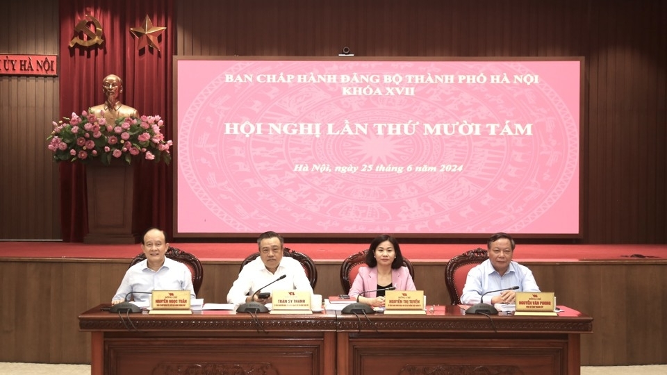Ban Chấp hành Đảng bộ Thành phố Hà Nội thảo luận 7 nội dung quan trọng