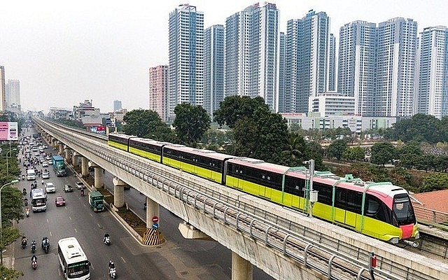 Theo đó, tuyến đường sắt đô thị Nhổn - ga Hà Nội sẽ được kết nối trực tiếp với 39 tuyến xe buýt. Ảnh: MA