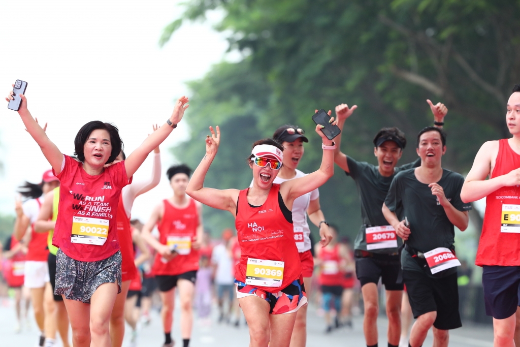 Giải Marathon Quốc tế Hà Nội Techcombank mùa thứ 3 là sự kiện thể thao tiêu biểu chào mừng 70 năm Ngày Giải phóng Thủ đô