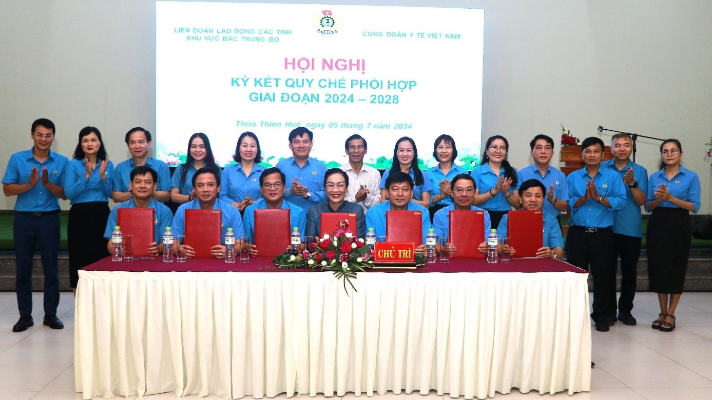 Phối hợp hoạt động giữa Công đoàn Y tế Việt Nam và các Liên đoàn Lao động khu vực Bắc Trung Bộ