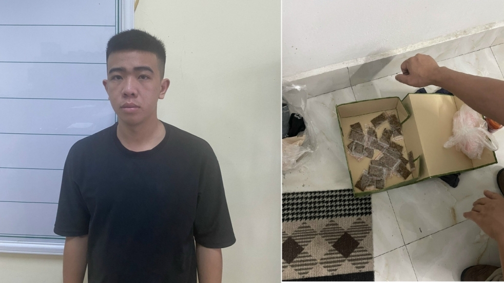 Bắt quả tang nam thanh niên làm chuyện phạm pháp ở Quảng Ninh