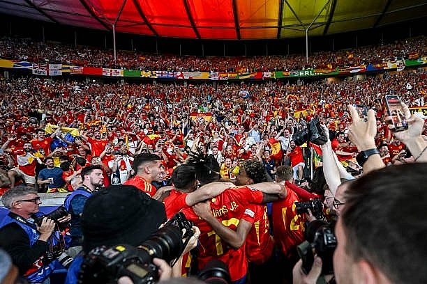 Tưng bừng lễ đăng quang chức vô địch EURO 2024 của Tây Ban Nha