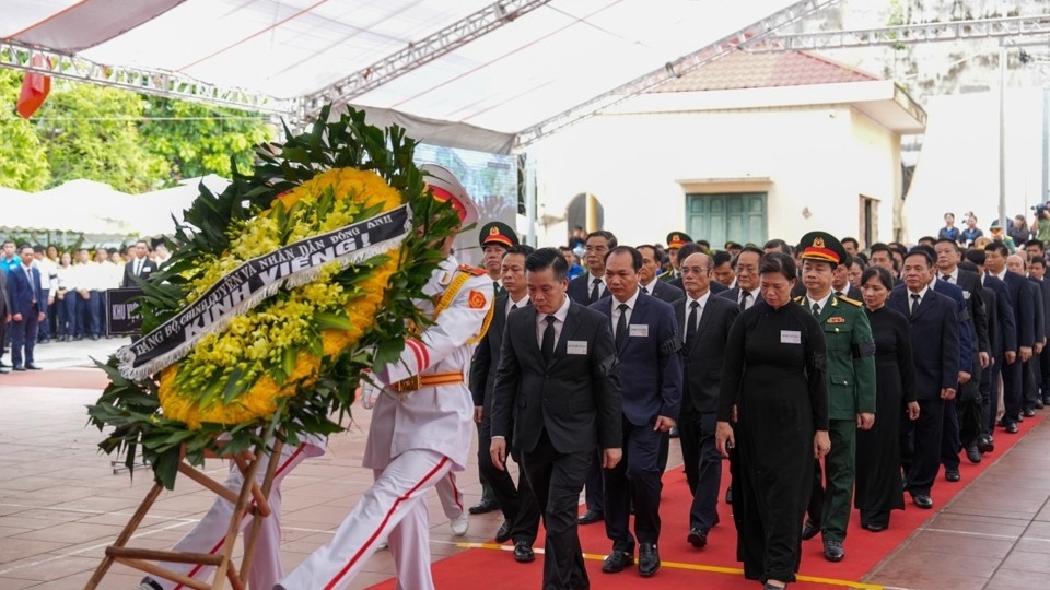 Hơn 1.560 đoàn trong nước và quốc tế đến viếng Tổng Bí thư Nguyễn Phú Trọng