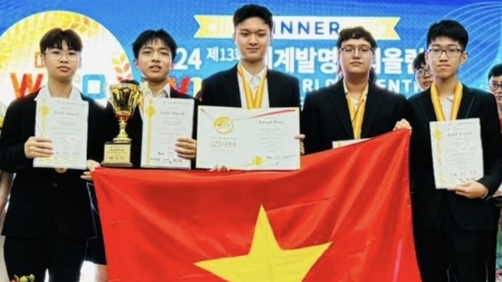 Học sinh Hà Nội giành giải lọt top 1% đề tài xuất sắc của Olympic Phát minh và Sáng tạo thế giới