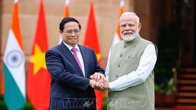 Tuyên bố chung Việt Nam - Ấn Độ: Hai bên nhất trí cần hợp tác chặt chẽ hơn nữa trong dỡ bỏ các rào cản thương mại