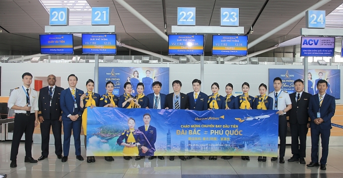 Vietravel Airlines chào mừng chuyến bay đầu tiên kết nối Đài Bắc (TPE) – Phú Quốc (PCQ)