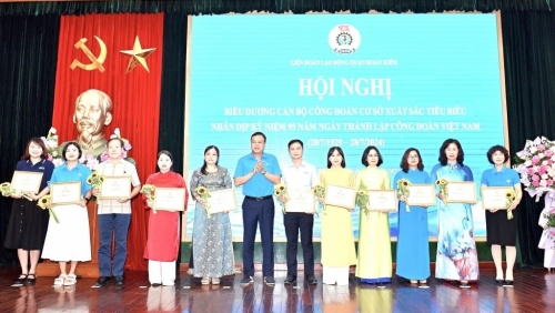 Quận Hoàn Kiếm: 95 Chủ tịch Công đoàn cơ sở xuất sắc được biểu dương, khen thưởng