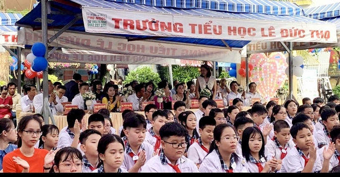 Học sinh TPHCM trong ngày tổng kết năm học 2023-2024