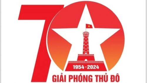 Thống nhất mẫu biểu trưng Kỷ niệm 70 năm Giải phóng Thủ đô