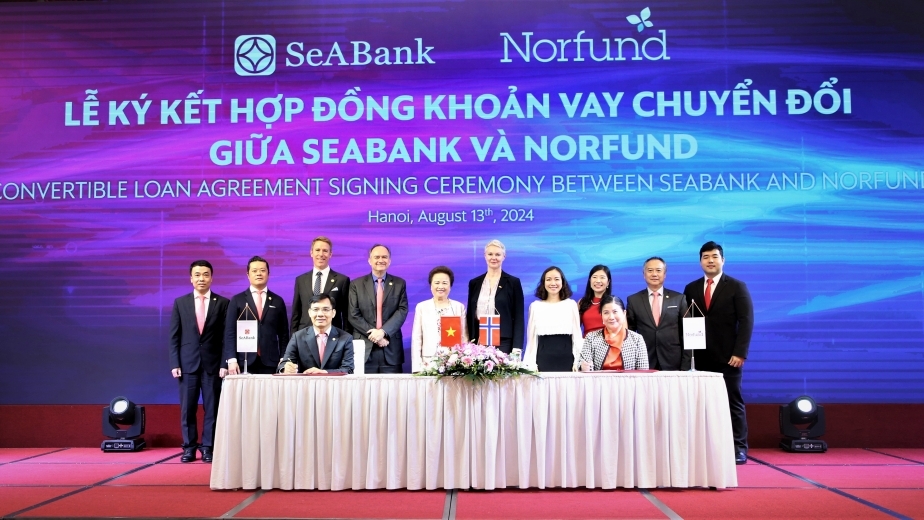 SeABank và Norfund ký kết hợp đồng khoản vay chuyển đổi trị giá 30 triệu USD