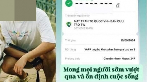 Dư luận phẫn nộ vì chiêu trò “phông bạt” chuyển khoản ủng hộ lũ lụt