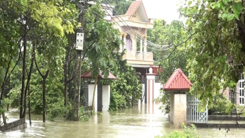 Huyện Mỹ Đức: Cấm đường Tam Chúc - Khả Phong vì ngập sâu