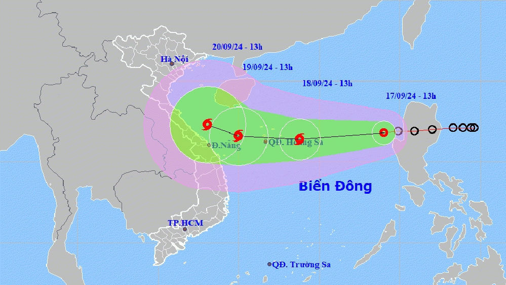 Áp thấp nhiệt đới trên biển Đông di chuyển phức tạp, có khả năng mạnh lên thành bão