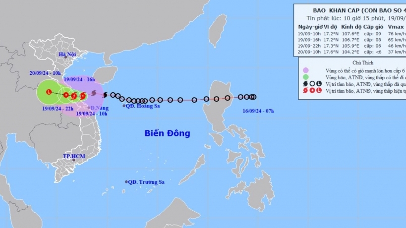 Ngành giáo dục gửi công điện về công tác ứng phó, đảm bảo an toàn trước cơn bão số 4