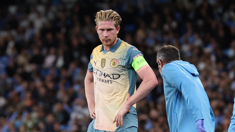 Man City vắng "nhạc trưởng" Kevin De Bruyne ở cuộc đại chiến với Arsenal