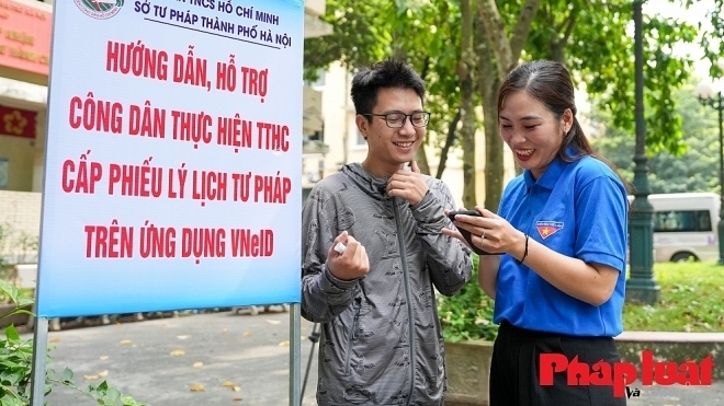 Quy trình thực hiện thí điểm cấp Phiếu lý lịch tư pháp qua VNeID