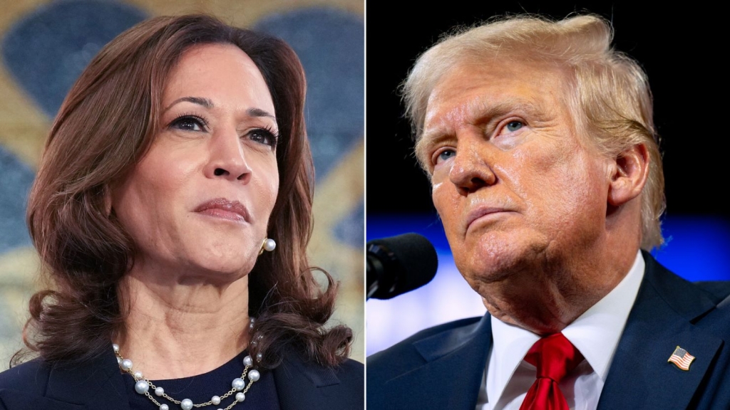 Bà Kamala Harris vượt lên dẫn trước ông Donald Trump trong cuộc đua vào Nhà Trắng