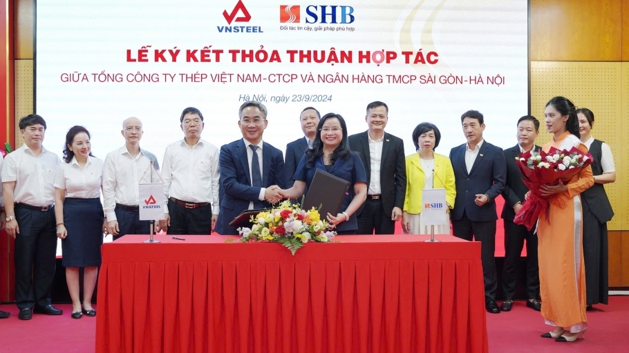 SHB ký kết hợp tác với Tổng Công ty Thép Việt Nam