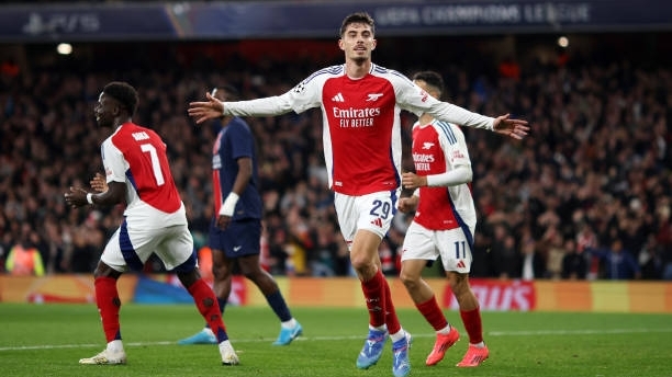 Arsenal 2-0 PSG: chiến thắng thuyết phục của Pháo thủ