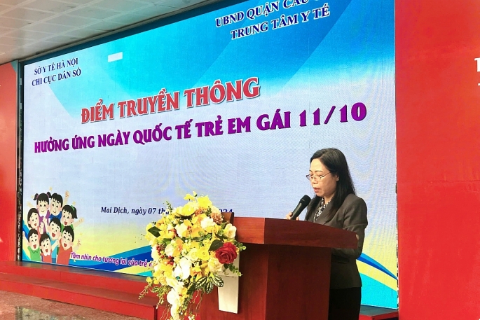 Quận Cầu Giấy tổ chức điểm truyền thông hưởng ứng Ngày Quốc tế trẻ em gái 11/10