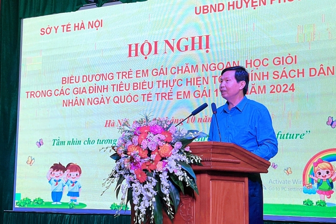 Huyện Phú Xuyên: biểu dương 100 trẻ em gái chăm ngoan học giỏi