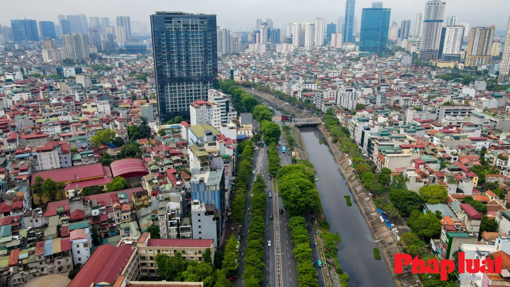 Một góc TP Hà Nội nhìn từ trên cao. Ảnh: Khánh Huy