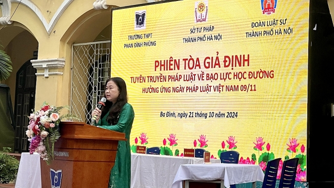 Hà Nội: sôi nổi hoạt động tuyên truyền pháp luật thông qua mô hình phiên tòa giả định tại trường học