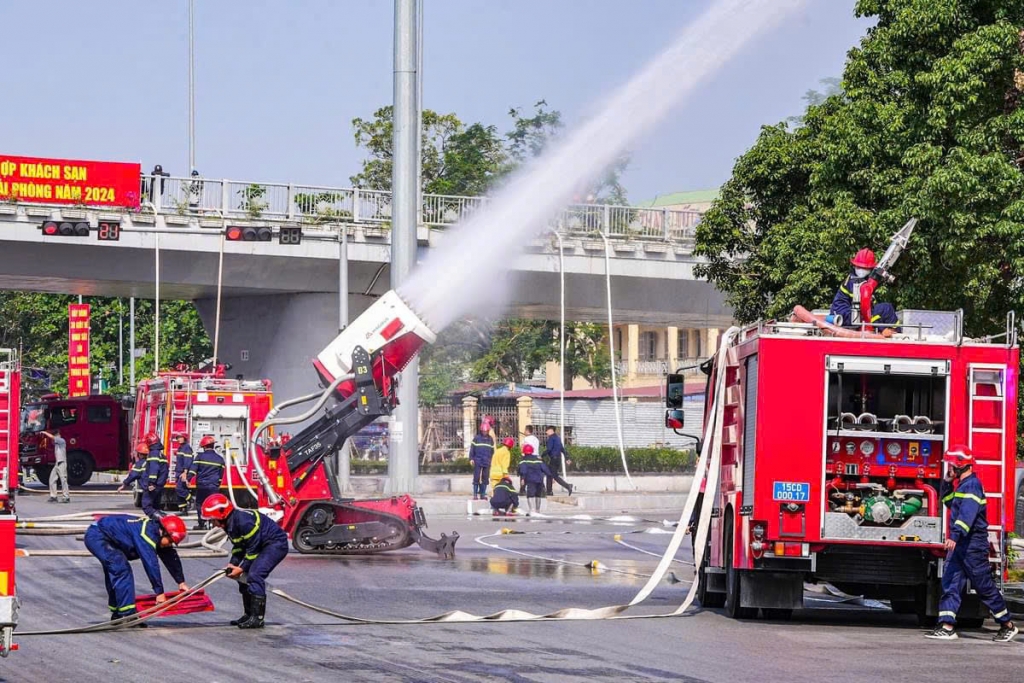 Hải Phòng tổ chức Diễn tập phương án chữa cháy và cứu nạn cứu hộ cấp thành phố năm 2024